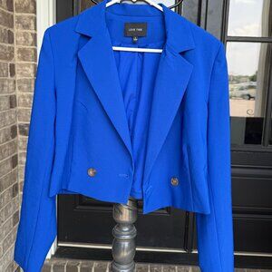 Women's Royal Blue Cropped Blazer